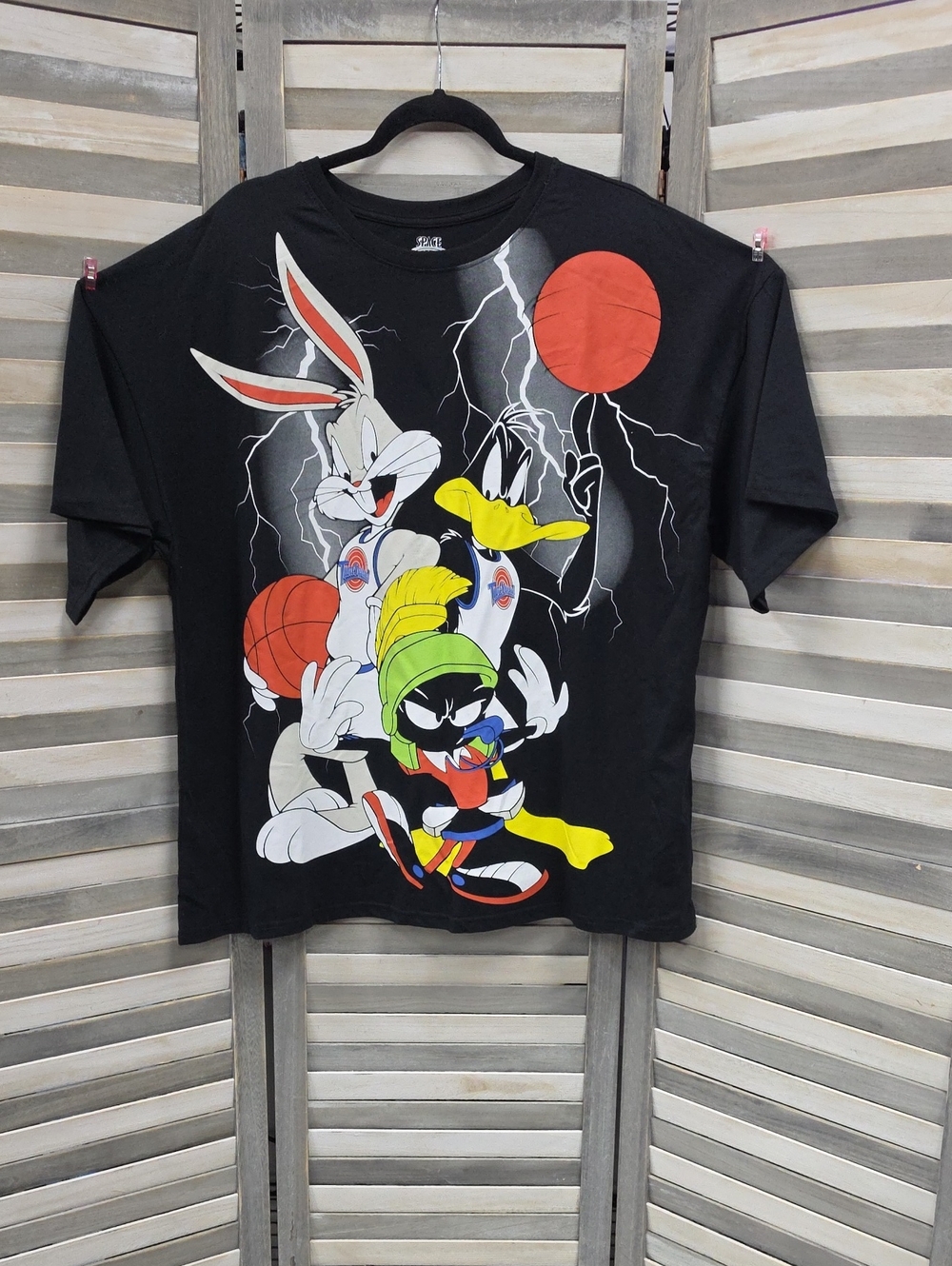 Looney Tunes Oversized Graphic Short Sleeve Tee | Large